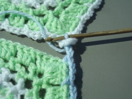 Pick Up the Loop and Pull it Through the Completed Corner Loop