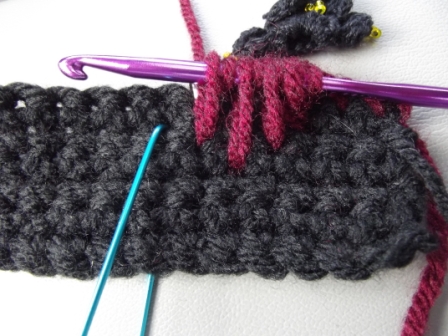 Puffy Spike Stitch Tutorial Step 10