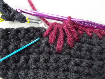 Puffy Spike Stitch Tutorial Step 12