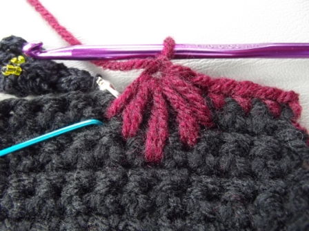 Puffy Spike Stitch Tutorial Step 13