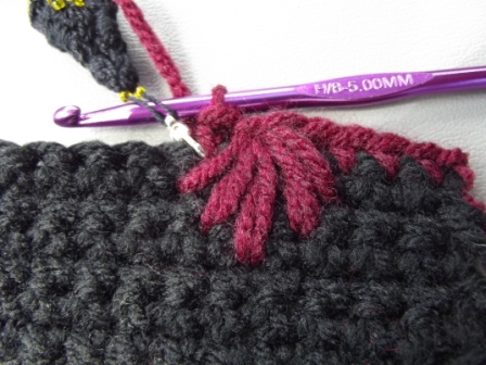 Puffy Spike Stitch Tutorial Step 14