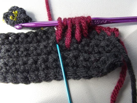 Puffy Spike Stitch Tutorial Step 9
