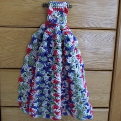Fan Kitchen Towel ~ FREE Crochet Pattern