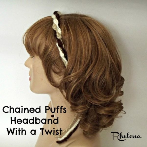 Chained Puffs Headband With a Twist Chained Puffs Headband With a Twist