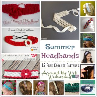 Crochet Summer Headbands ~ 15 FREE Crochet Patterns from Around the Web