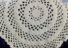 Lacy Round Baby Blanket