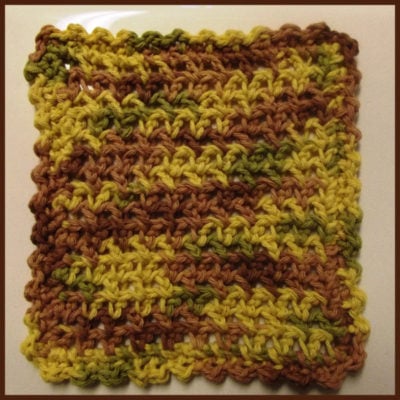 Beginner Crochet Dishcloth Pattern With Striped Option Crochetncrafts