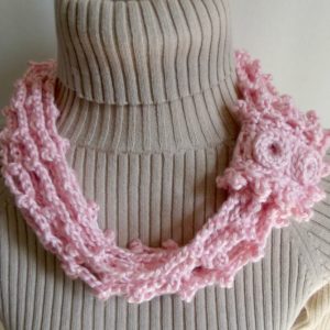 Chained Picots Cowl with Wrap