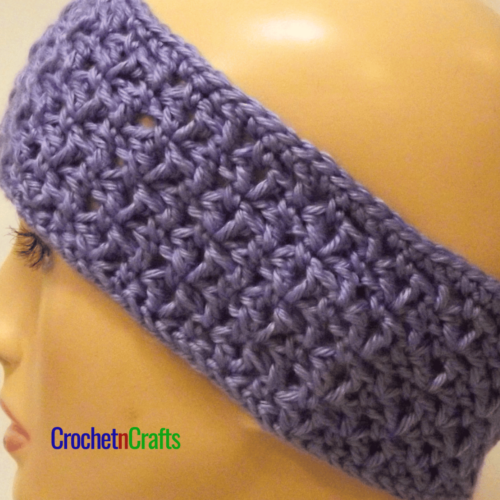 Blossom Stitch Crochet Ear Warmer Pattern - CrochetNCrafts
