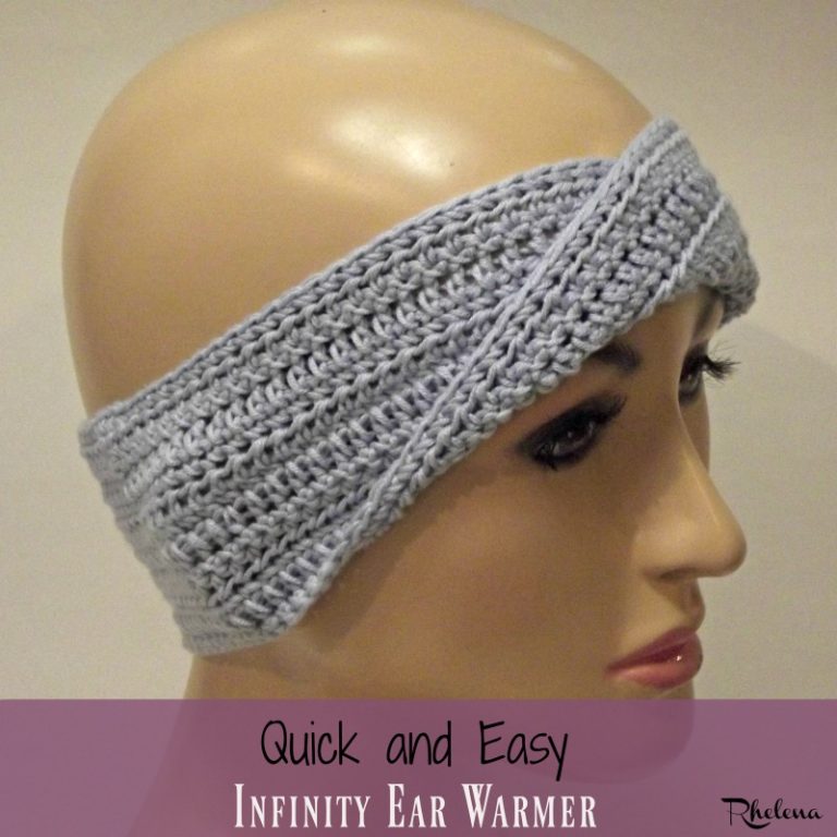 Quick and Easy Infinity Twisted Ear Warmer CrochetNCrafts