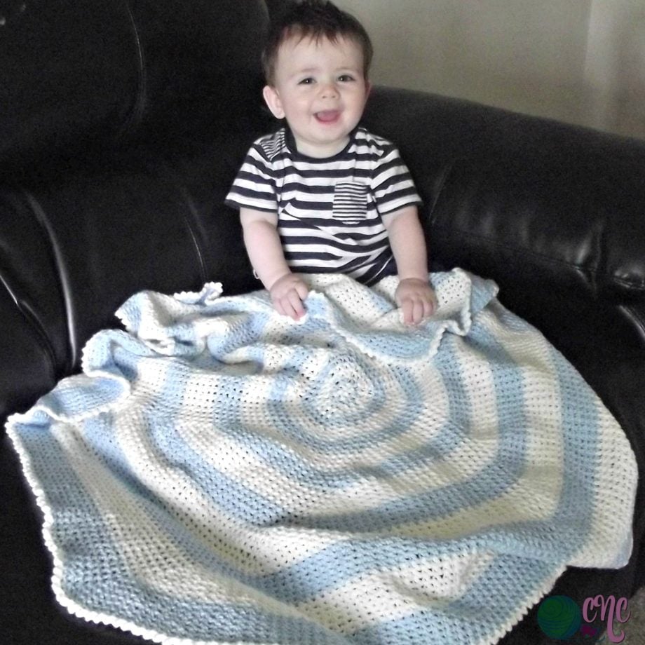ESC Round Baby Blanket Crochet Pattern CrochetNCrafts