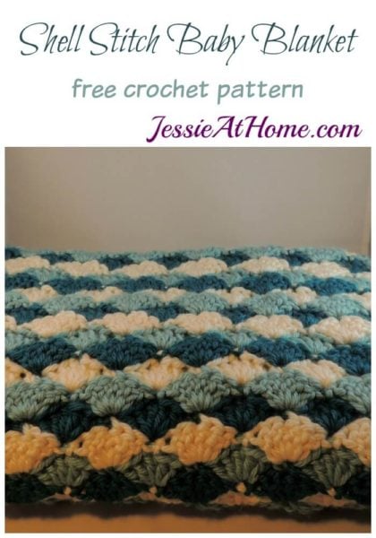Shell Stitch Baby Blanket by Jessie At Home