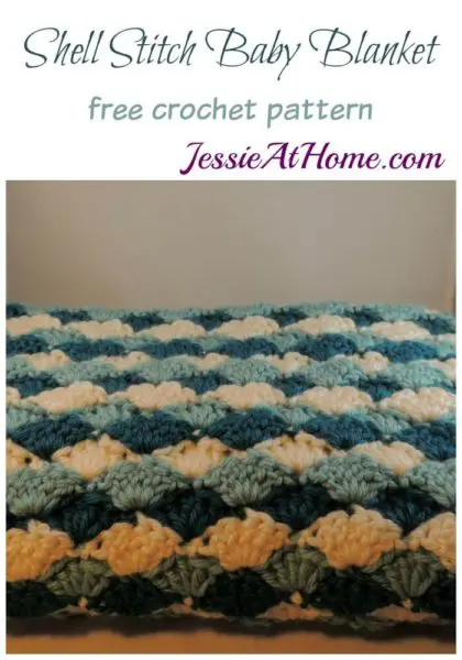 Shell Stitch Baby Blanket by Jessie At Home