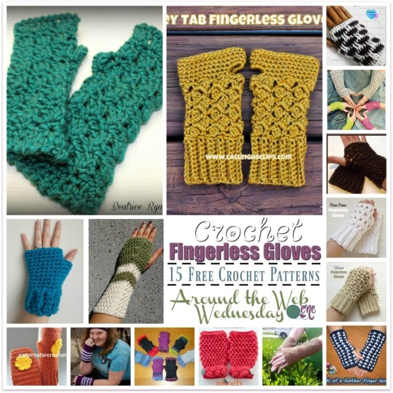 Free Crochet Fingerless Gloves Patterns - CrochetNCrafts