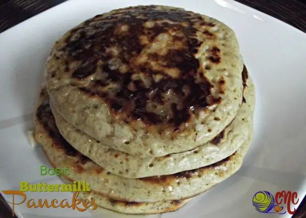 Recipe for basic buttermilk pancakes.