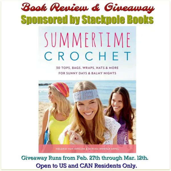 Cover Photo of Summertime Crochet along with Giveaway Details.