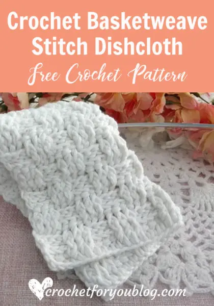 Basketweave Dishcloth by Crochet For You