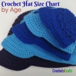 Crochet Hat Size Chart by Age