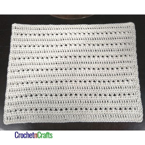 Crochet Rectangle Placemat CrochetNCrafts