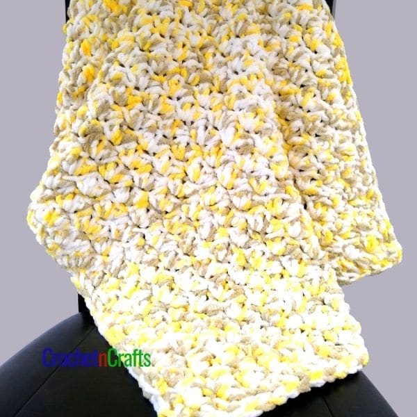 CrochetNCrafts, Seed Stitch Bernat Baby Blanket Crochet Pattern