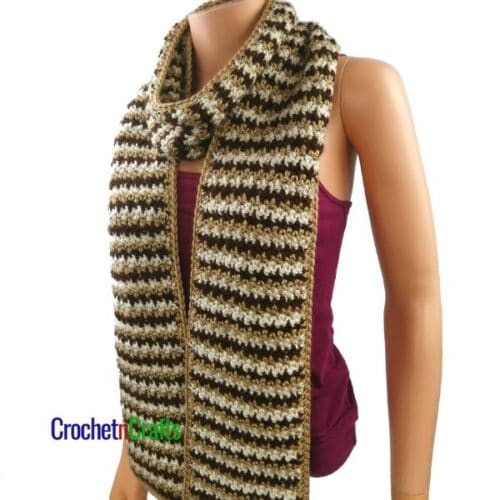 Double Crochet Scarf Pattern - CrochetNCrafts