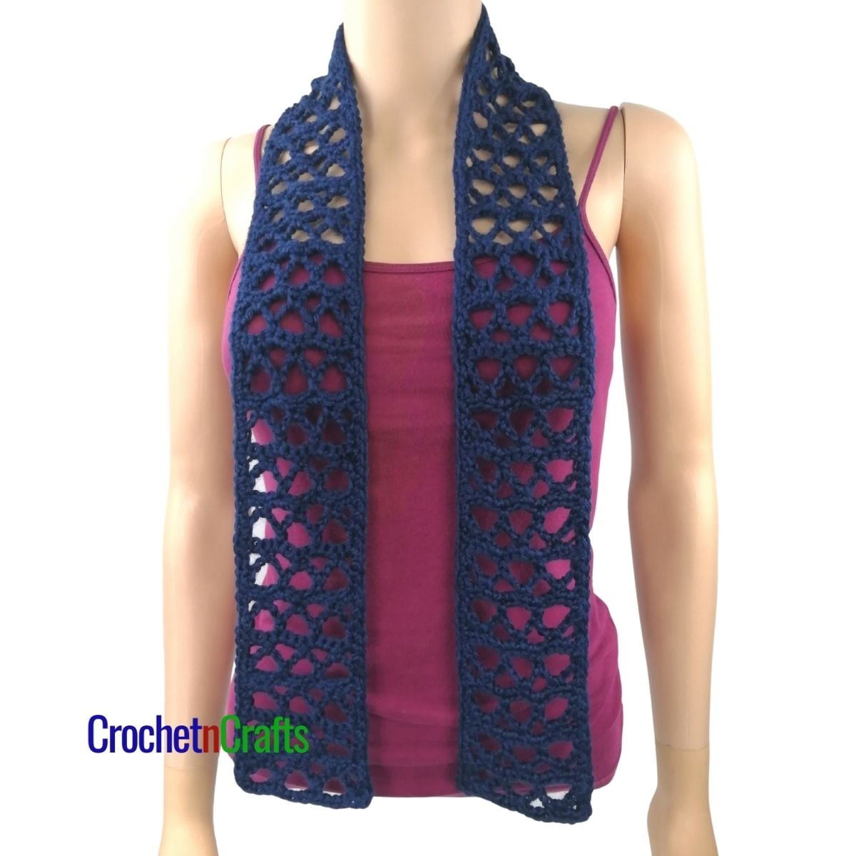 Double Crochet Scarf Pattern - CrochetNCrafts