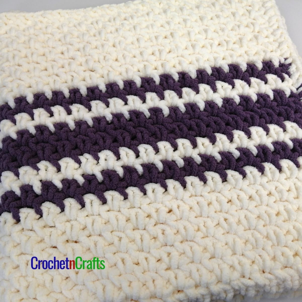 Moss Stitch Baby Blanket Crochet Pattern CrochetNCrafts
