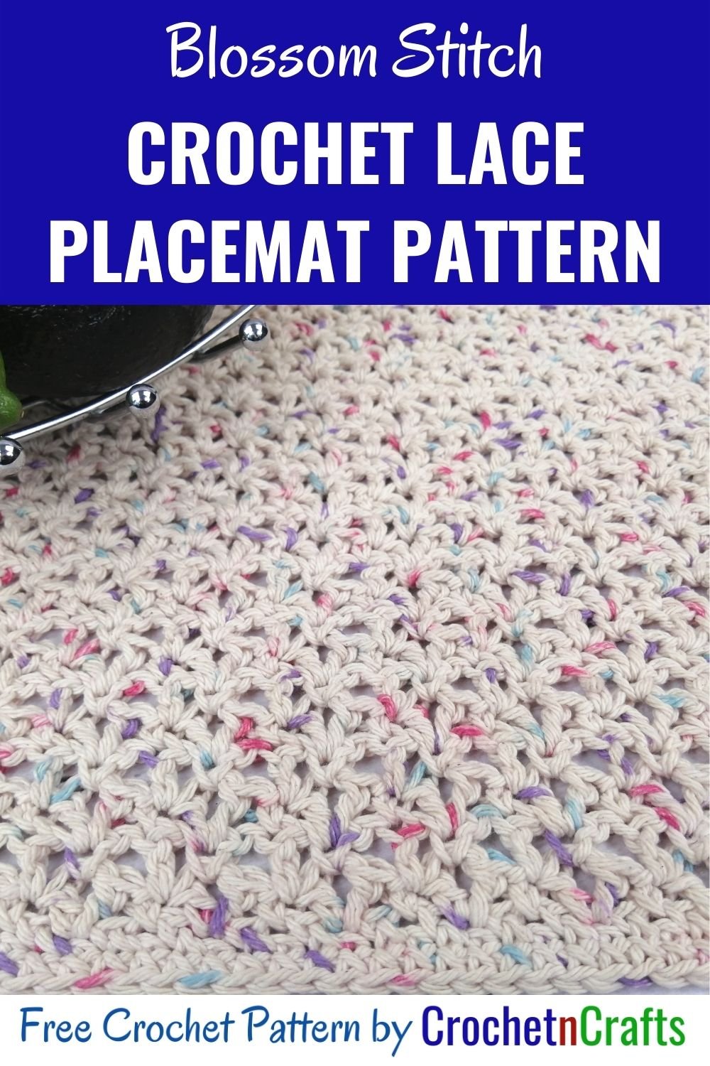 Blossom Stitch Crochet Lace Placemat Pattern CrochetNCrafts