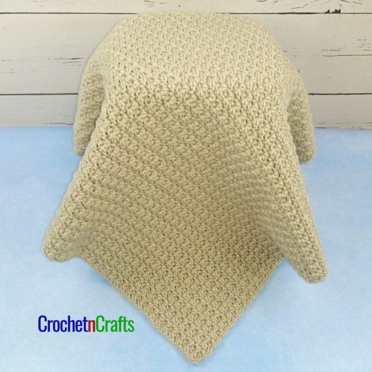 Broomstick Crochet Afghan Pattern with Popcorns FREE Crochet Pattern