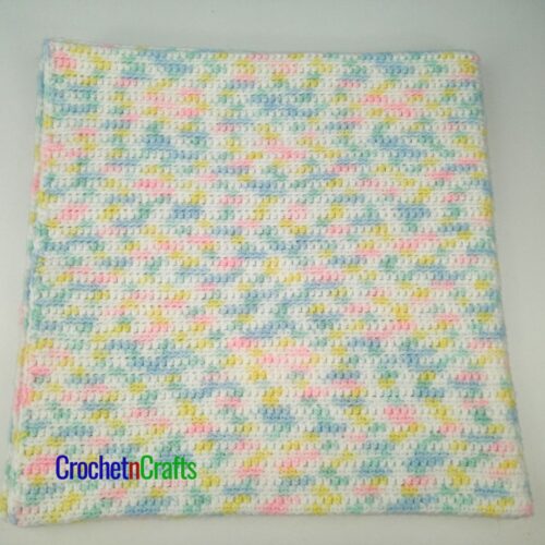 Front Loop Single Crochet Baby Blanket CrochetNCrafts