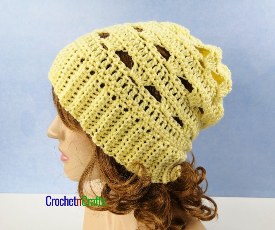 Simple Lace Crochet Hat CrochetNCrafts