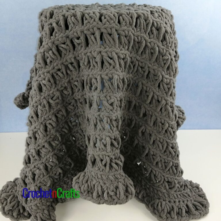 Broomstick Lace Ruffled Baby Blanket CrochetNCrafts