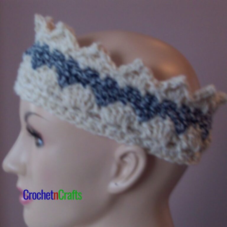 Crown Ear Warmer FREE Crochet Pattern