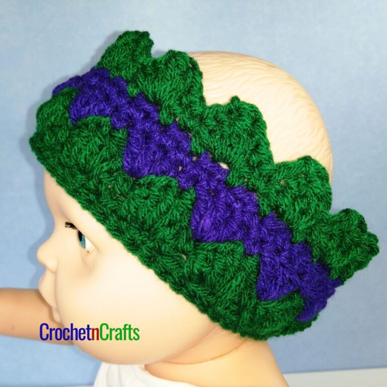 Crown Ear Warmer FREE Crochet Pattern