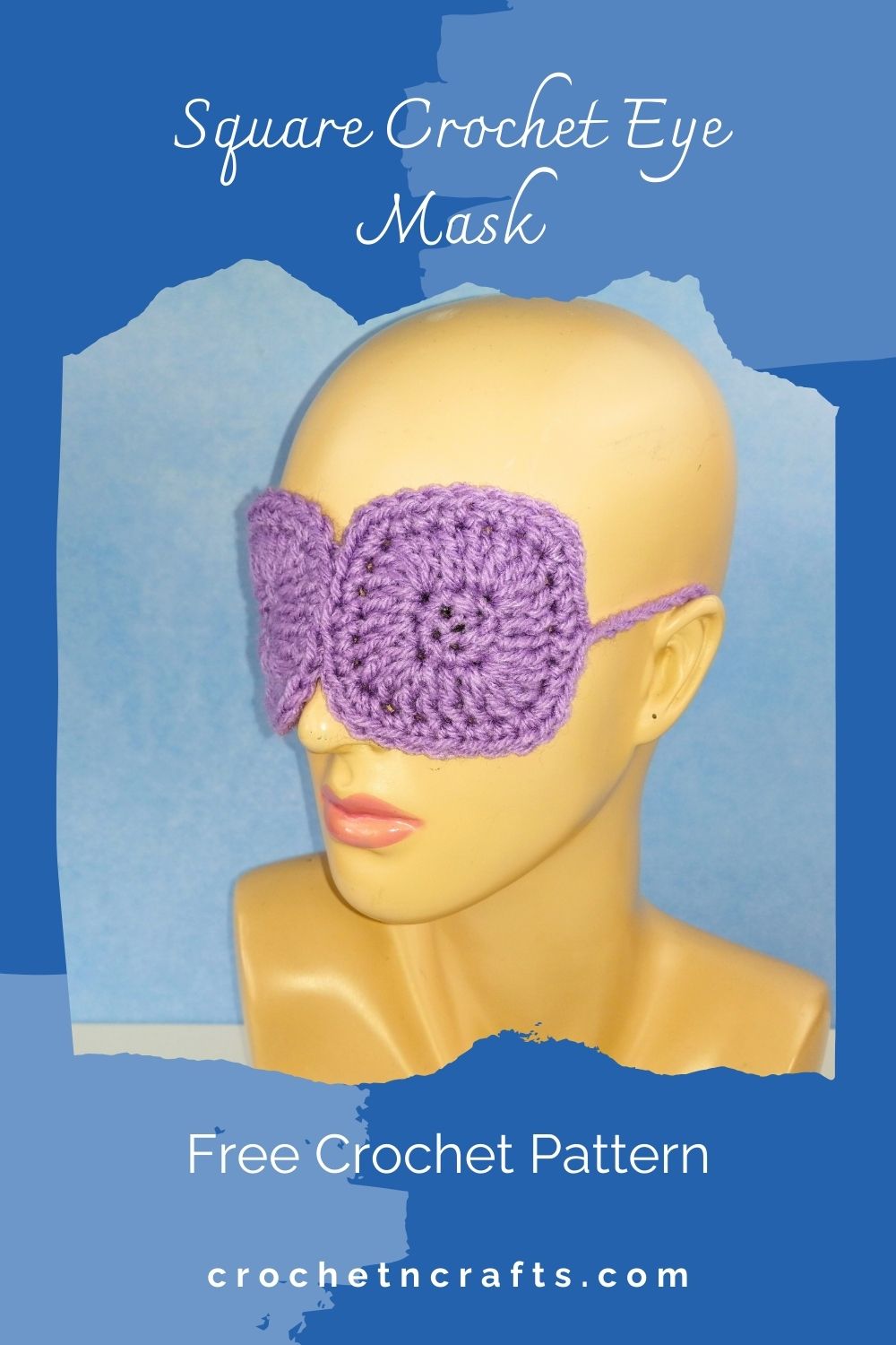 Square Eye Mask FREE Crochet Pattern