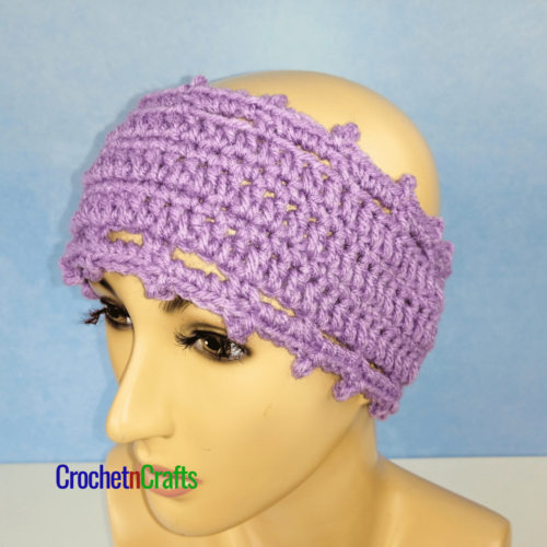 Crochet Ear Warmer Size Chart with a Single Crochet Ear Warmer Pattern