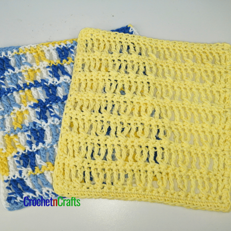 Crochet Cross Stitch Dishcloth CrochetNCrafts