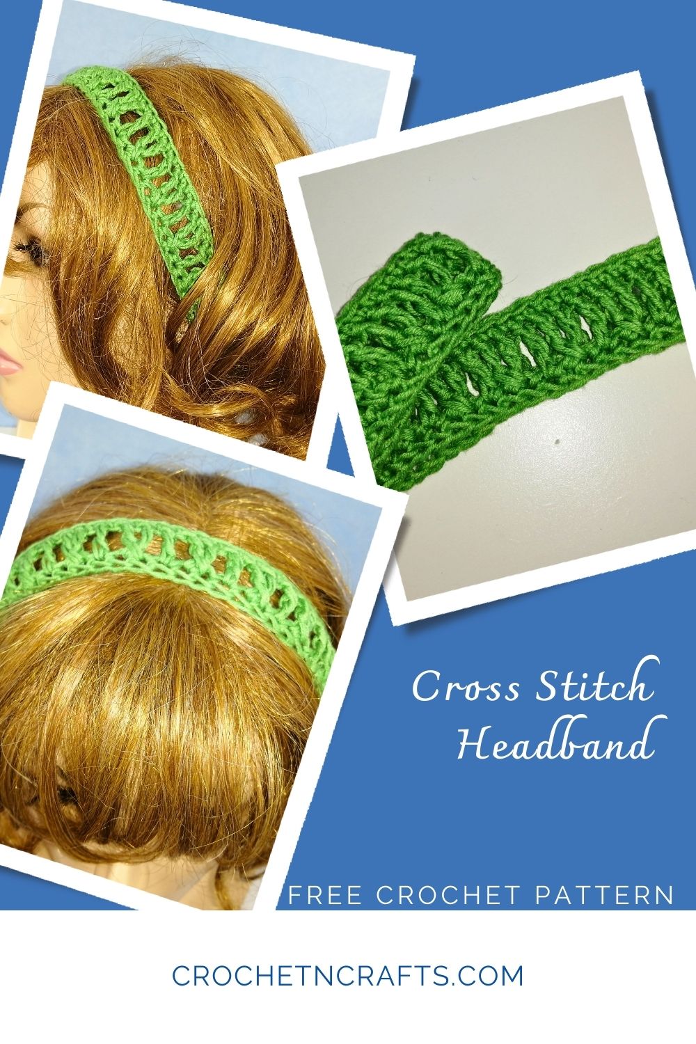 Brilliant Crossed Headband ~ FREE Crochet Pattern