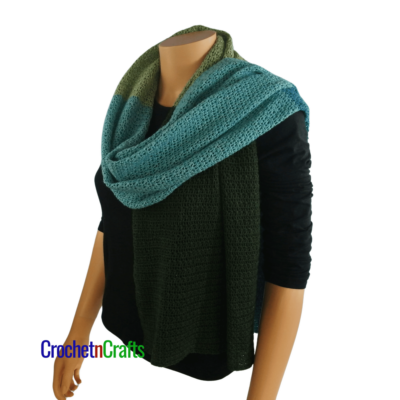 Single Crochet and ESC Cross Stitch Shawl Adelaide CrochetNCrafts