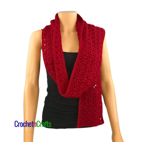 Blossom Stich Crochet Scarf Pattern CrochetNCrafts