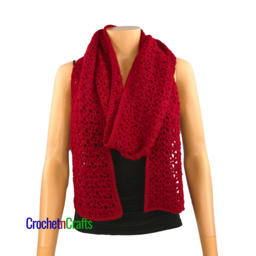 Blossom Stich Crochet Scarf Pattern CrochetNCrafts