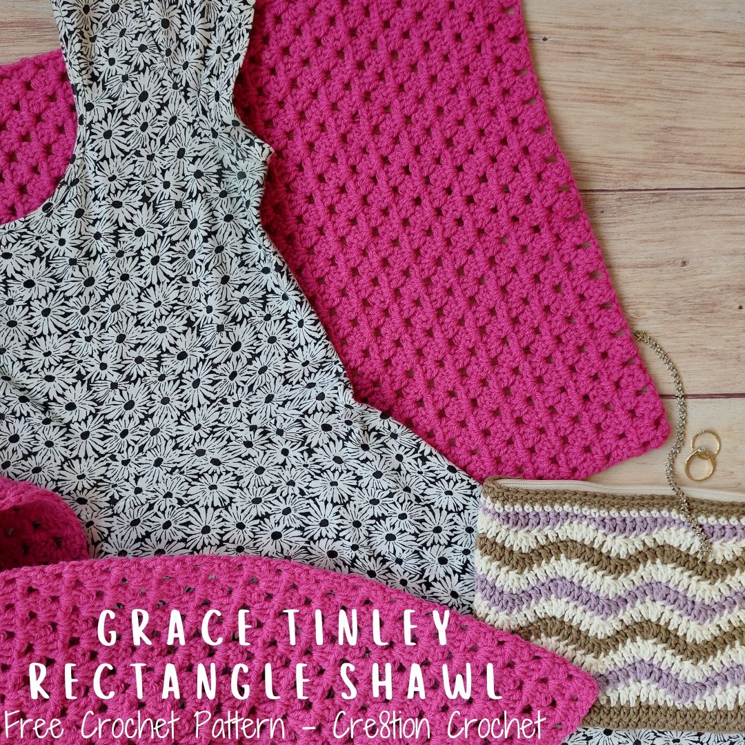 Grace Tinley Rectangle Shawl by Cre8tion Crochet