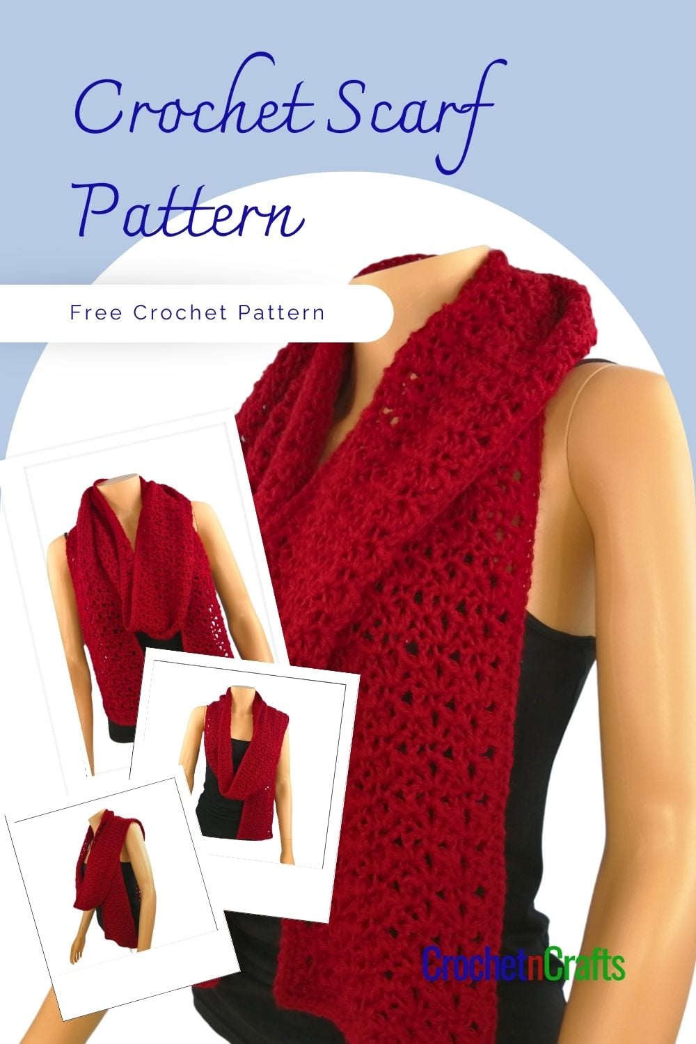 Blossom Stich Crochet Scarf Pattern - CrochetNCrafts
