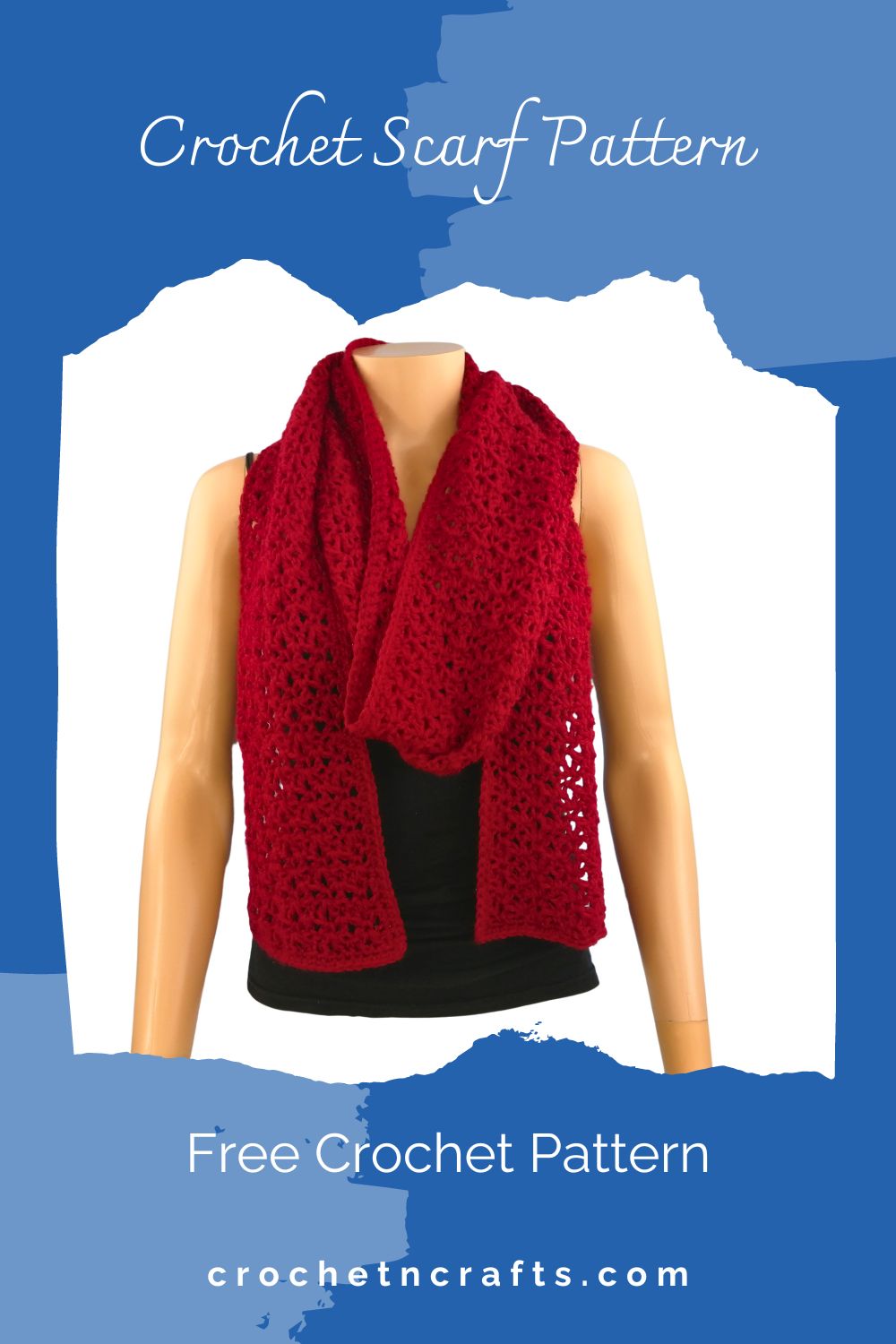 Blossom Stich Crochet Scarf Pattern - CrochetNCrafts