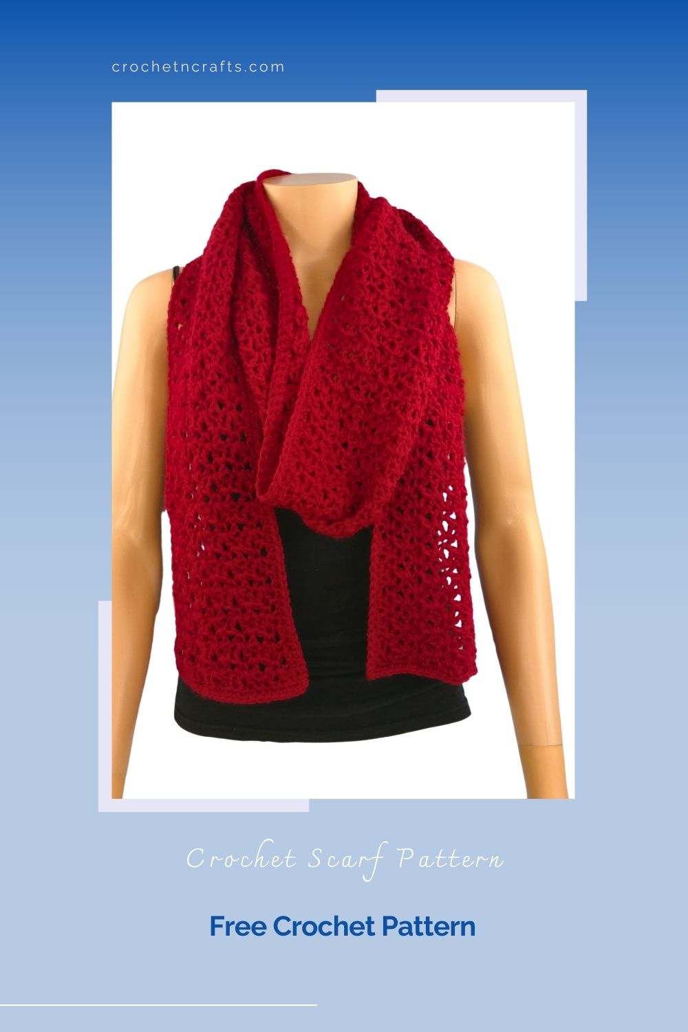 Blossom Stich Crochet Scarf Pattern - CrochetNCrafts