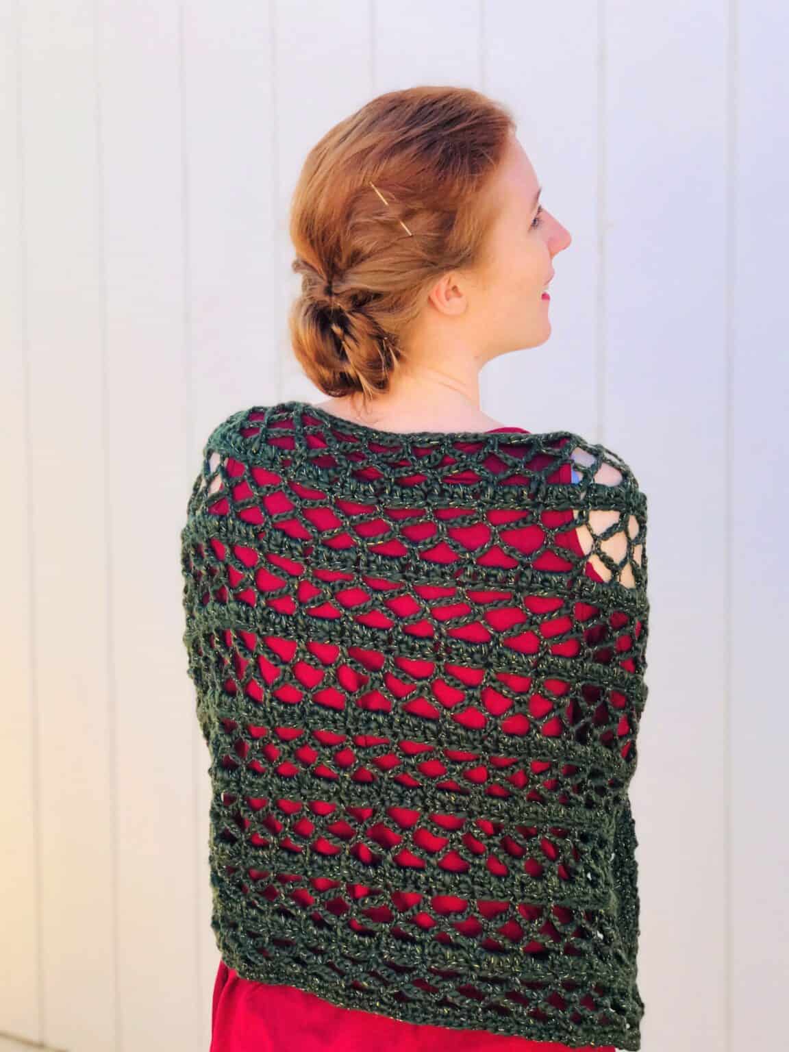 The Eva Rectangular Crochet Shawl Pattern by Desert Blossom Crafts