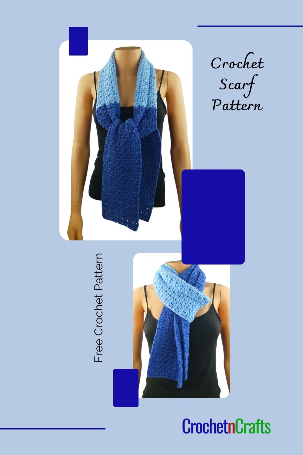 Pretty Simple Crochet Scarf Pattern - CrochetNCrafts