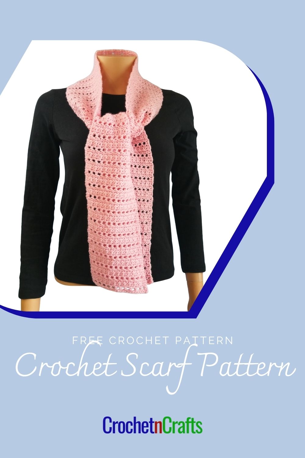 Lightweight Crochet Scarf Pattern - Southview - CrochetNCrafts