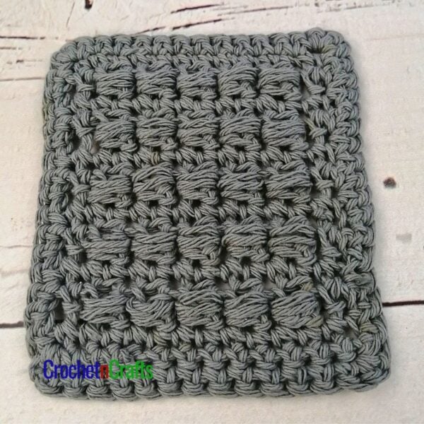 Horizontal Puff Stitch - Wrong Side View