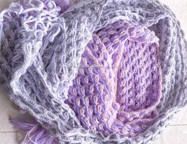 Cool Everyday Scarf Crochet Pattern by Pam's Cozy Corner